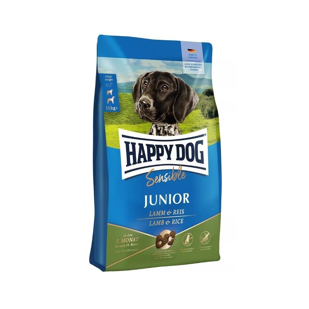 happy-dog-sausas-maistas-jauniems-sunims-su-eriena-ir-ryziais-sensible-junior-lambrice-4-kg-akvazoo