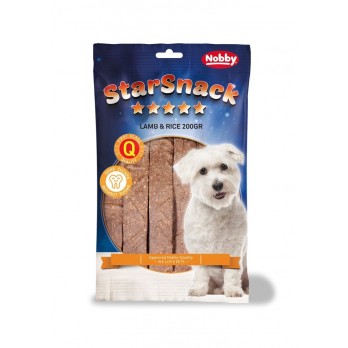 Šunų skanėstai su ėriena ir ryžiais StarSnack Strips, 200 g