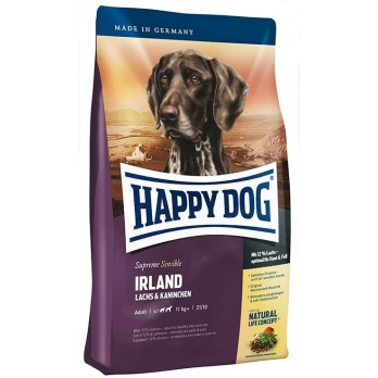 Happy Dog maistas suaugusiems šunims su triušiena ir lašiša Ireland 1 kg