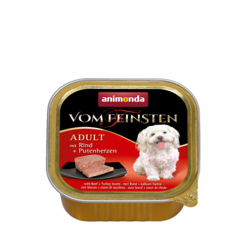 Vom feinsten Classic 150 g konservai šunims su jautiena ir kalakutų širdimis