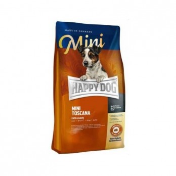 *Happy Dog Mini Toscana visavertis pašaras mažų veislių suaugusiems šunims su antiena ir lašiša, 4 kg