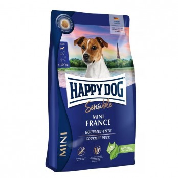 Happy Dog Mini France visavertis pašaras mažų veislių suaugusiems šunims su antiena ir bulvėmis, 2x4 kg