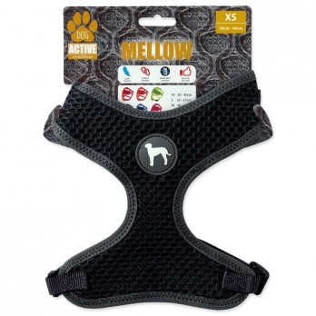 Petnešos šunims Active Dog Mellow XS, pilkos, 1,5x30-40 cm