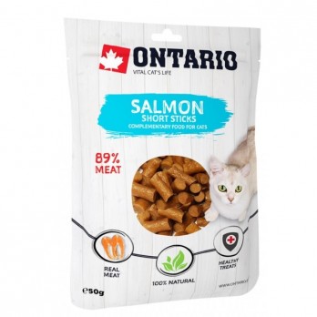 Ontario skanėstas katėms lašišos pagaliukai, 50 g