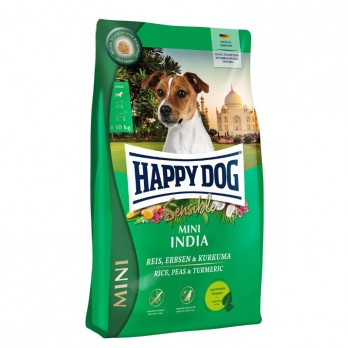 Happy Dog Mini India visavertis pašaras mažų veislių suaugusiems šunims vegetariškas, 4 kg