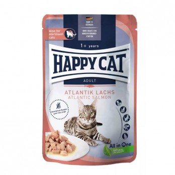 Happy Cat guliašas katėms su lašiša AtlantikLachs, 85 g