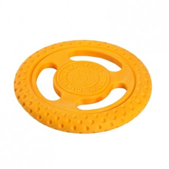 Žaislas šunims Frisbee guminė skraidanti lėkštė, oranžinė, 22 cm, maxi