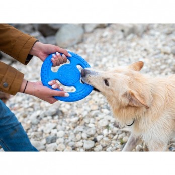 Žaislas šunims Frisbee guminė skraidanti lėkštė, oranžinė, 22 cm, maxi