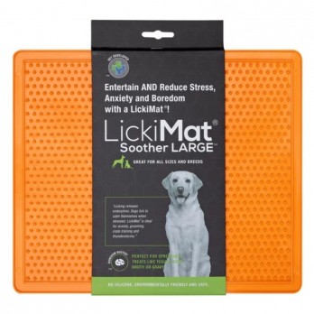 Laižymo kilimėlis LickiMat Dog Soother XL, oranžinis