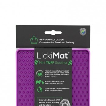 Laižymo kilimėlis LickiMat Dog Mini Tuff Soother, violetinis