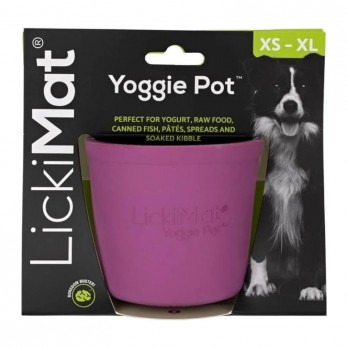 Laižymo puodelis LickiMat Dog Yoggie Pot, violetinis