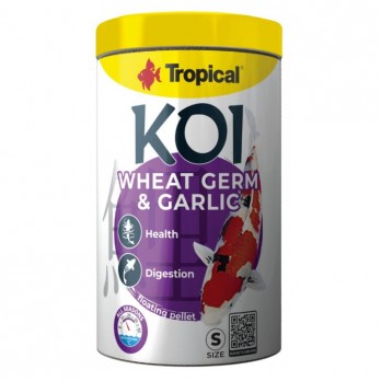 Koi Wheat Germ & Garlic Pellet S pašaras Koi karpiams, 1000 ml