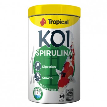 Koi Spirulina Pellet M pašaras Koi karpiams, 1000 ml