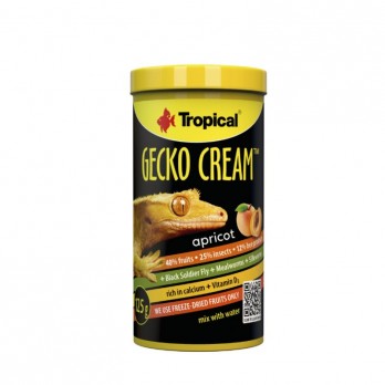 Gecko Cream Apricot pašaras ropliams, 100 ml