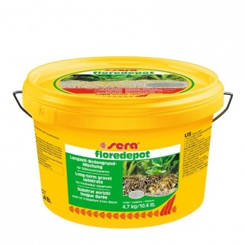 Sera pogruntis akvariumams Floredepot, 3,6 l, 4,7 kg (kibiras)