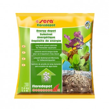 Sera pogruntis akvariumams Floredepot, 2,4 kg (maišelis)