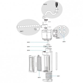 Sera vidinis kampinis filtras X-Edge 300, 300 l/h, 4,2 W