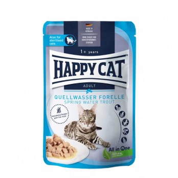 Happy Cat guliašas katėms su upėtakiu QuaellwasserForelle, 85 g