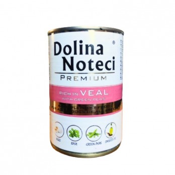 Dolina Noteci Premium konservai šunims su veršiena ir žaliaisiais žirneliais 400 g